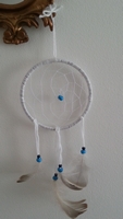 Attrape rêves - Dreamcatcher artisanal blanc fait main