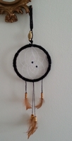Attrape rêves - Dreamcatcher artisanal noir fait main